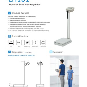 LH101 Physician Scale with Height Rod